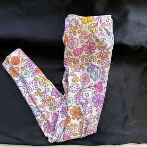 KIDS TIGHTS LEGGINGS XSMALL CUTE PINK YELLOW WHITE CAT AND JACK 4/5 Y/O